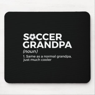 Funny Soccer Grandpa Definition  Mouse Pad