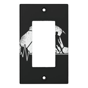 Funny Soccer Heartbeat Soccer Player Light Switch Cover