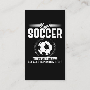 Funny Soccer Joke for Women Football Fun Business Card