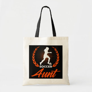 Funny Soccer Lover Graphic Women and Soccer Aunt  Tote Bag