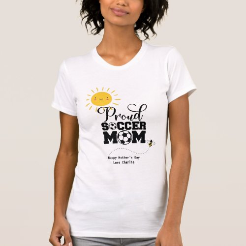 Funny SOCCER MOM Mothers Day Birthday Personalize  T-Shirt
