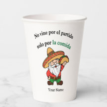 Funny Soccer Party Cups Foodie Custom Set