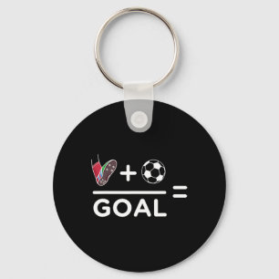 Funny Soccer Player Math Goal Lover Humor Boys Gir Keychain