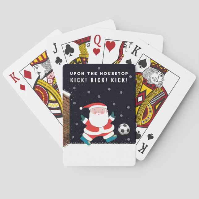 Funny Soccer Poker Cards (Back)