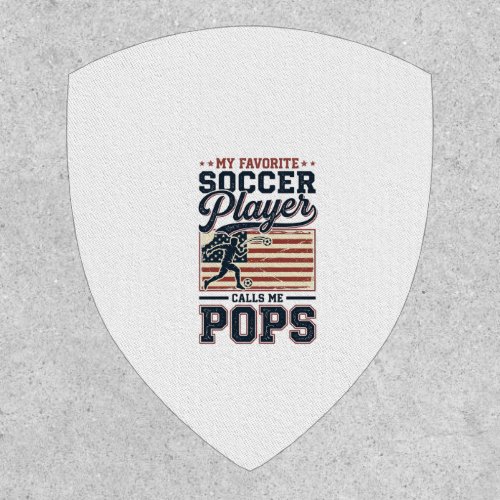 Funny Soccer Pops Vintage Engraving Shirt Design_1 Patch
