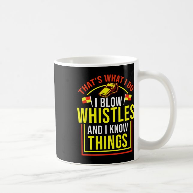 Funny Soccer Referee Design, Gift For Ref  Coffee Mug (Right)