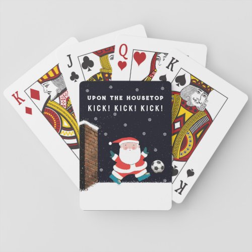 Funny Soccer Stocking Stuffer Poker Cards
