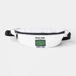 Funny Soccer Tactics Coach Vintage Shirt Design_1 Fanny Pack