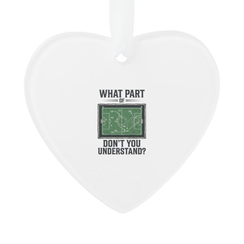 Funny Soccer Tactics Coach Vintage Shirt Design_1 Ornament