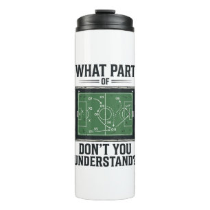 Funny Soccer Tactics Coach Vintage Shirt Design_1 Thermal Tumbler