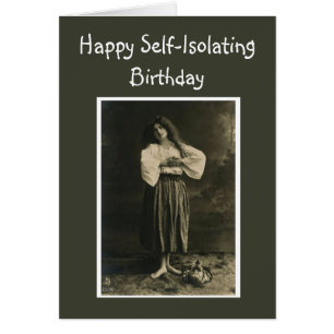 Funny Social Distancing Birthday Humor Cards
