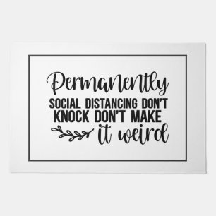 Funny Social Distancing Doormat