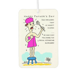 Funny Social Distancing Father's Day Air Freshener