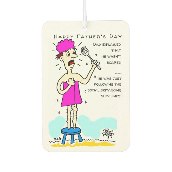 Funny Social Distancing Father's Day Air Freshener