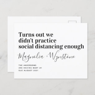 Funny Social Distancing Pregnancy Announcement