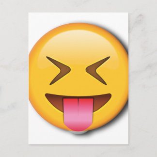 Funny Social Emoji Postcard