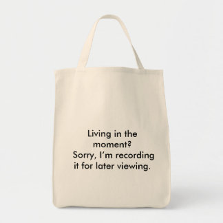 Funny Social Media Humor Tote Bag | Living In The