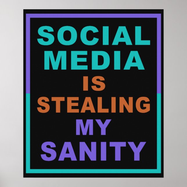 Funny “Social Media” poster (Front)