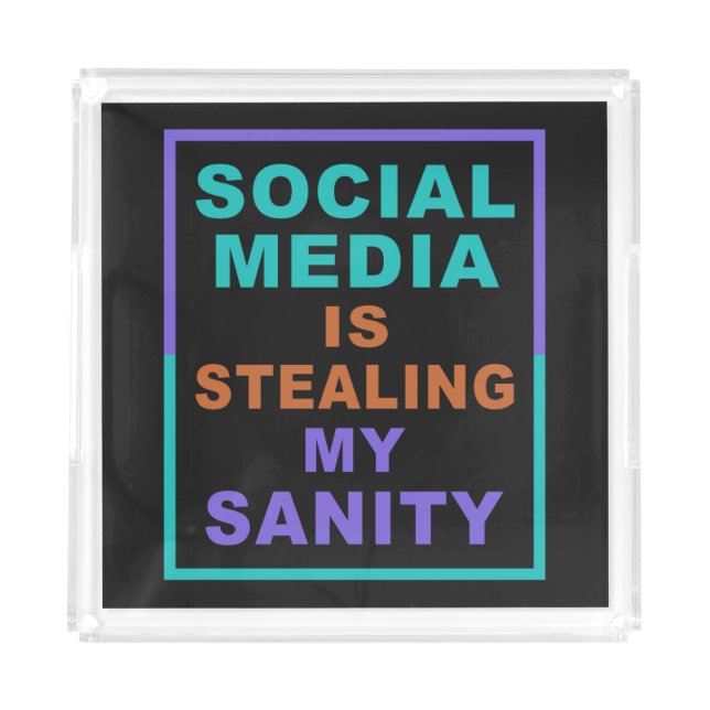 Funny “Social Media” trays (Front)