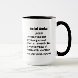 Funny Social Worker Definition gifts for men women Mug