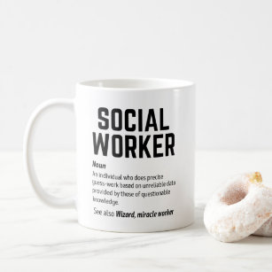Funny Social Worker Dictionary Definition Coffee Mug