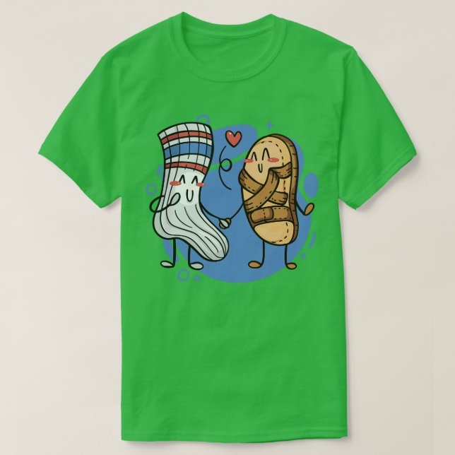 Funny Socks and Sandals the Perfect Match T-Shirt (Design Front)