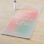 Funny Soft Pastel Gradient Yoga Now Wine Later Yoga Mat