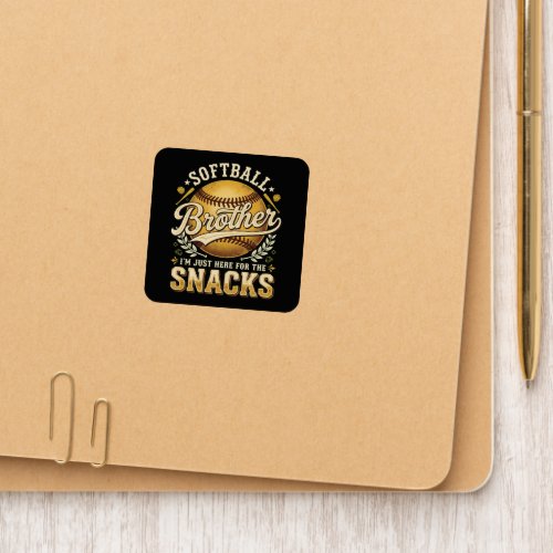 Funny Softball Brother Snacks Sports Patch
