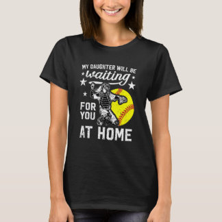 Funny Softball Catcher Mom Softball Catcher Mother T-Shirt