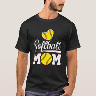 Funny Softball Mom Baseball Lover Women Mother's D T-Shirt