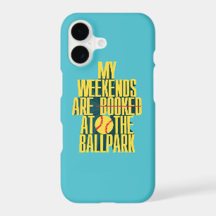Funny Softball Weekend At The Ballpark Sports iPhone 17 Case