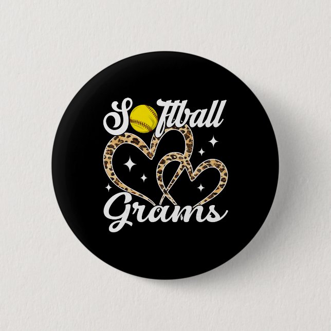 Funny Softll Grams Leopard Softll Player  Button (Front)