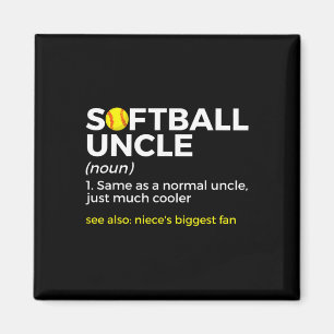 Funny Softll Uncle Definition Niece's Biggest Fan Magnet