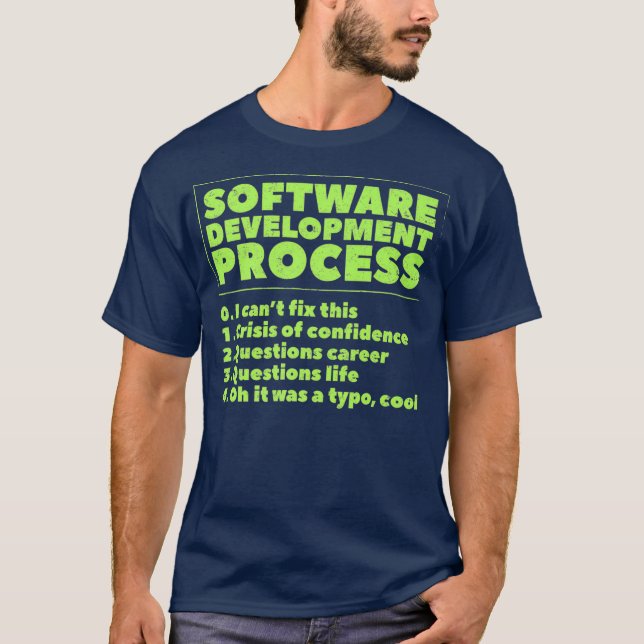 Funny Software Developer Coder Humor T-Shirt (Front)