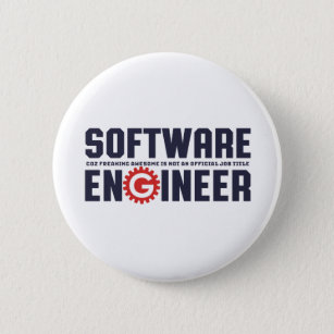 Funny Software Engineer Humor Engineering Major Button