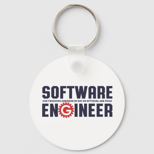 Funny Software Engineer Humor Engineering Major Keychain