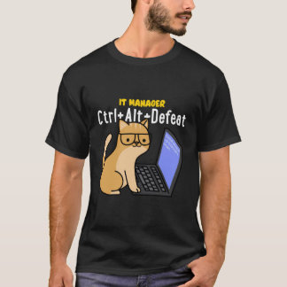 Funny Software Engineer It Manager Defeat Orange C T-Shirt