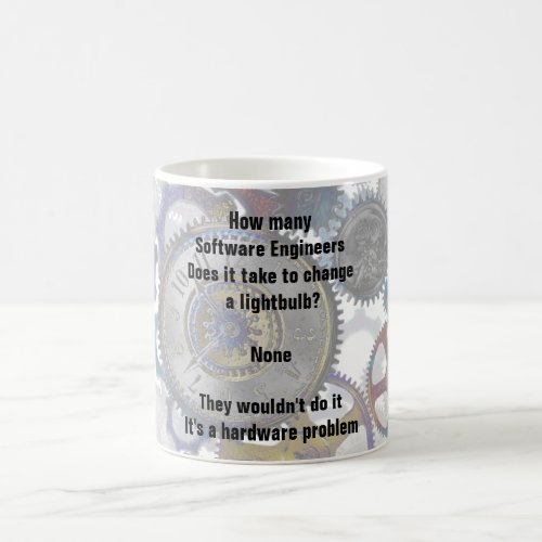 Funny Software ENGINEER Joke Change a Lightbulb Coffee Mug