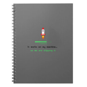 Funny Software Engineer Shipping It Notebook