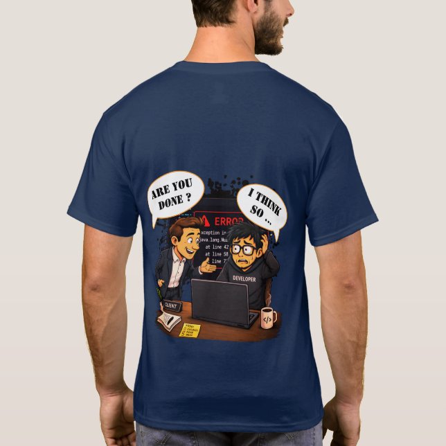 Funny Software Engineering Graduation Tee for Men (Back)