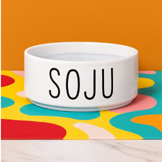 Funny Soju Dog Bowl