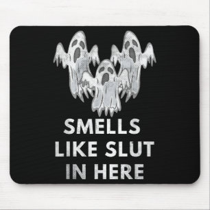 Funny Soky Halloween Offensive Adult Humor Ghost C Mouse Pad