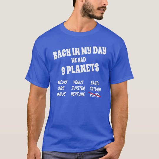 Funny Solar System 9 Planets T Shirt