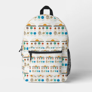 Funny Solar System Planet Humor Pattern Printed Backpack