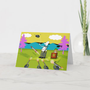 Funny soldier congratulations card