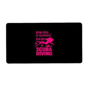 Funny Some Girls Go Swimming Real Girls Design Label
