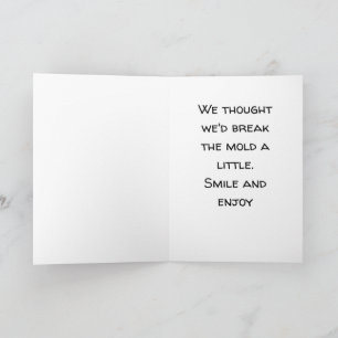 Funny son in law and daughter wedding anniversary card