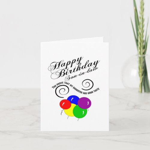 funny Son in law birthday