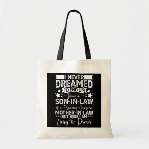 Funny Son in Law Birthday Gift Ideas Awesome Tote Bag