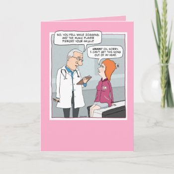 Funny Song In My Head Birthday Card by chuckink at Zazzle